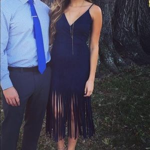 SUGARLIPS Suede Blue dress in Size Small